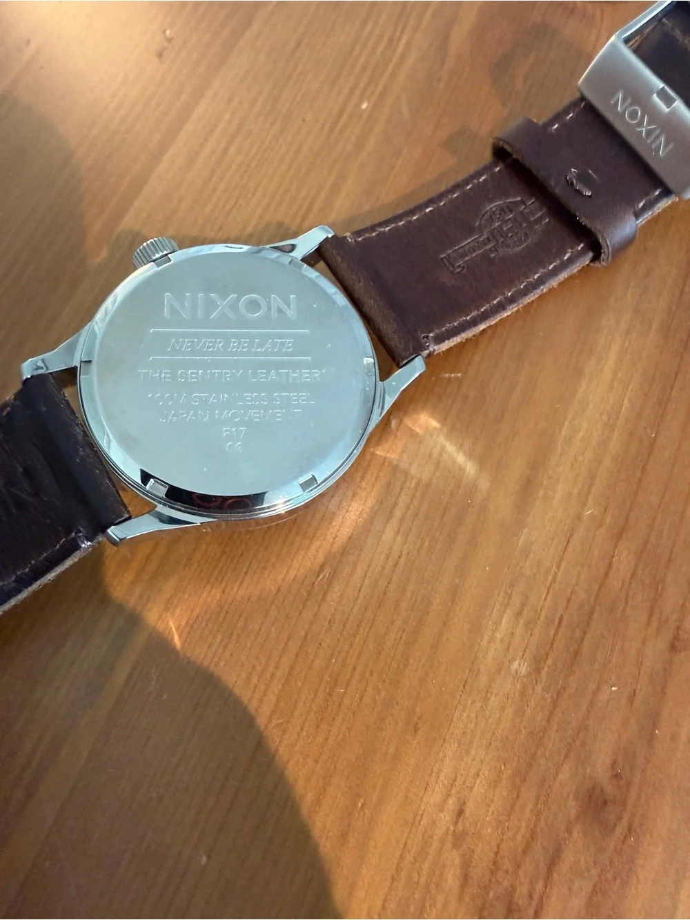 Nixon Sentry Leather Watch